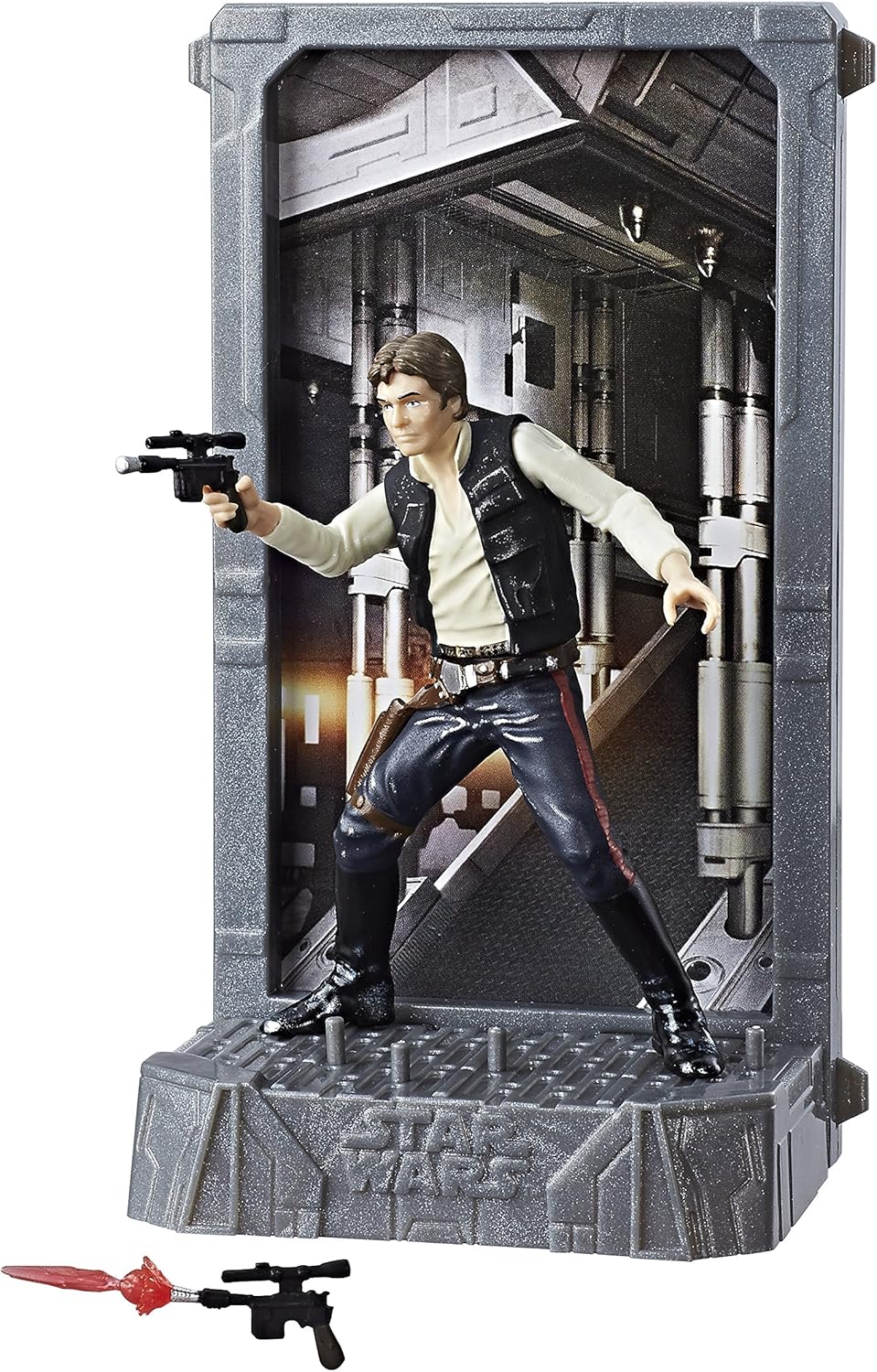 Star Wars Black Series figura de acción de titanio de Han Solo por el 40 aniversario