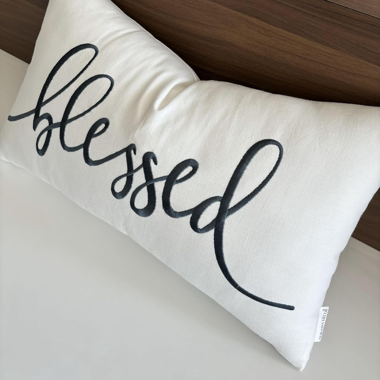 Funda de almohada bordada con cita divertida para inauguración de la casa, invitados, porche, boda, aniversario, pareja