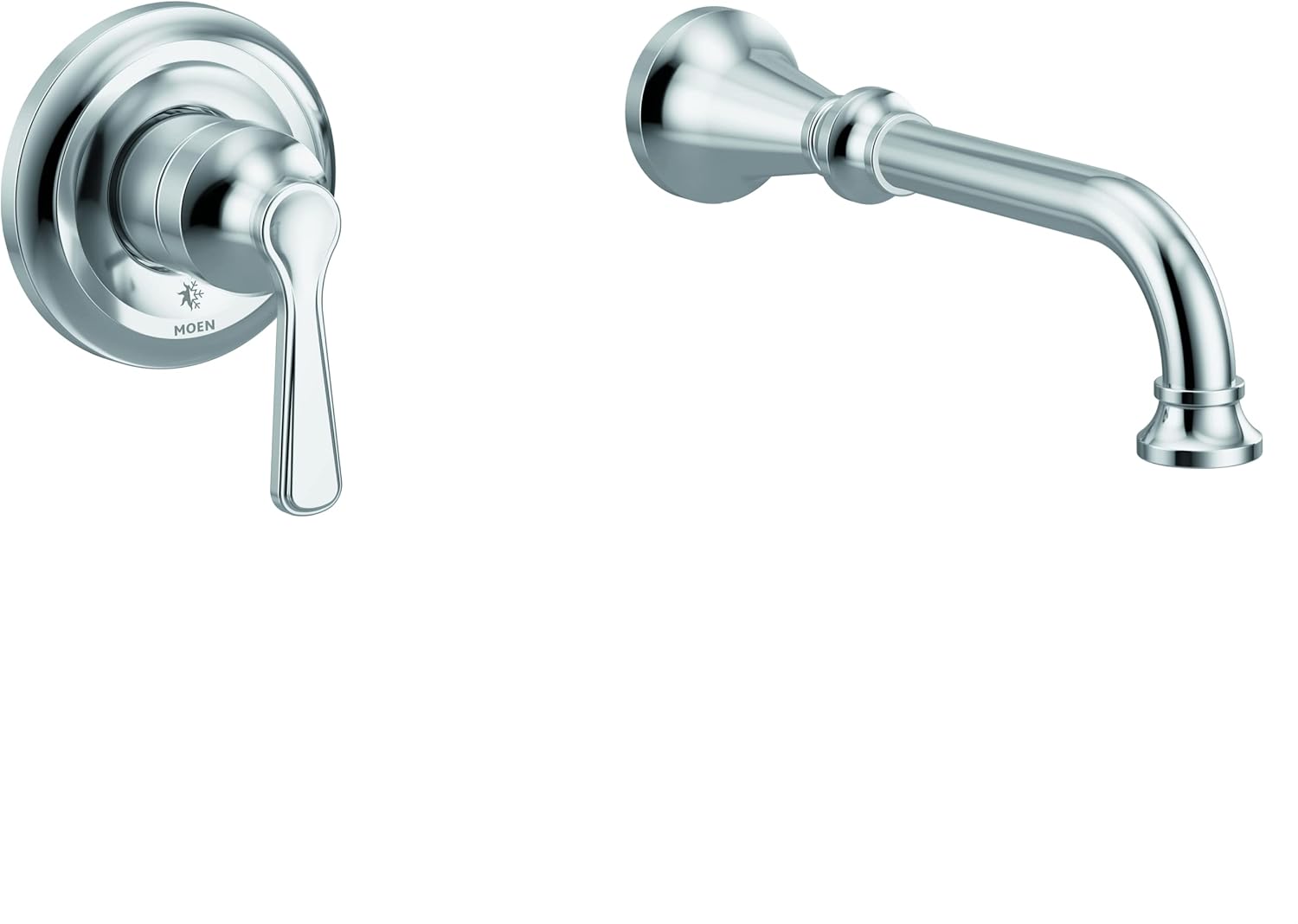 Moen WTS44501 Colinet Grifo de bañera de alto flujo con alcance de boquilla de 10 pulgadas, cromado