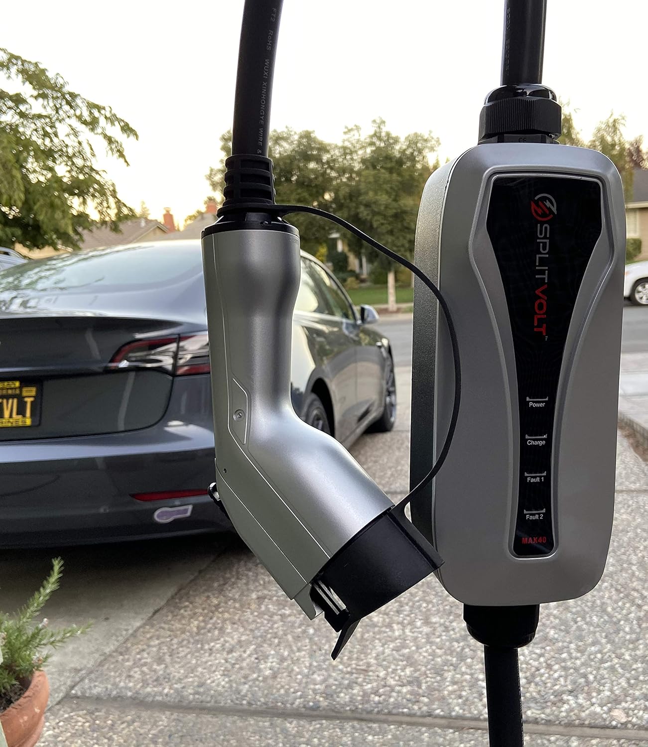 NEMA 14-50 – Cargador de nivel 2 con cable de 16 pies, cargador EV de 40 amperios, carga rápida de circuito de 50 amperios NEC, enchufe J1772,