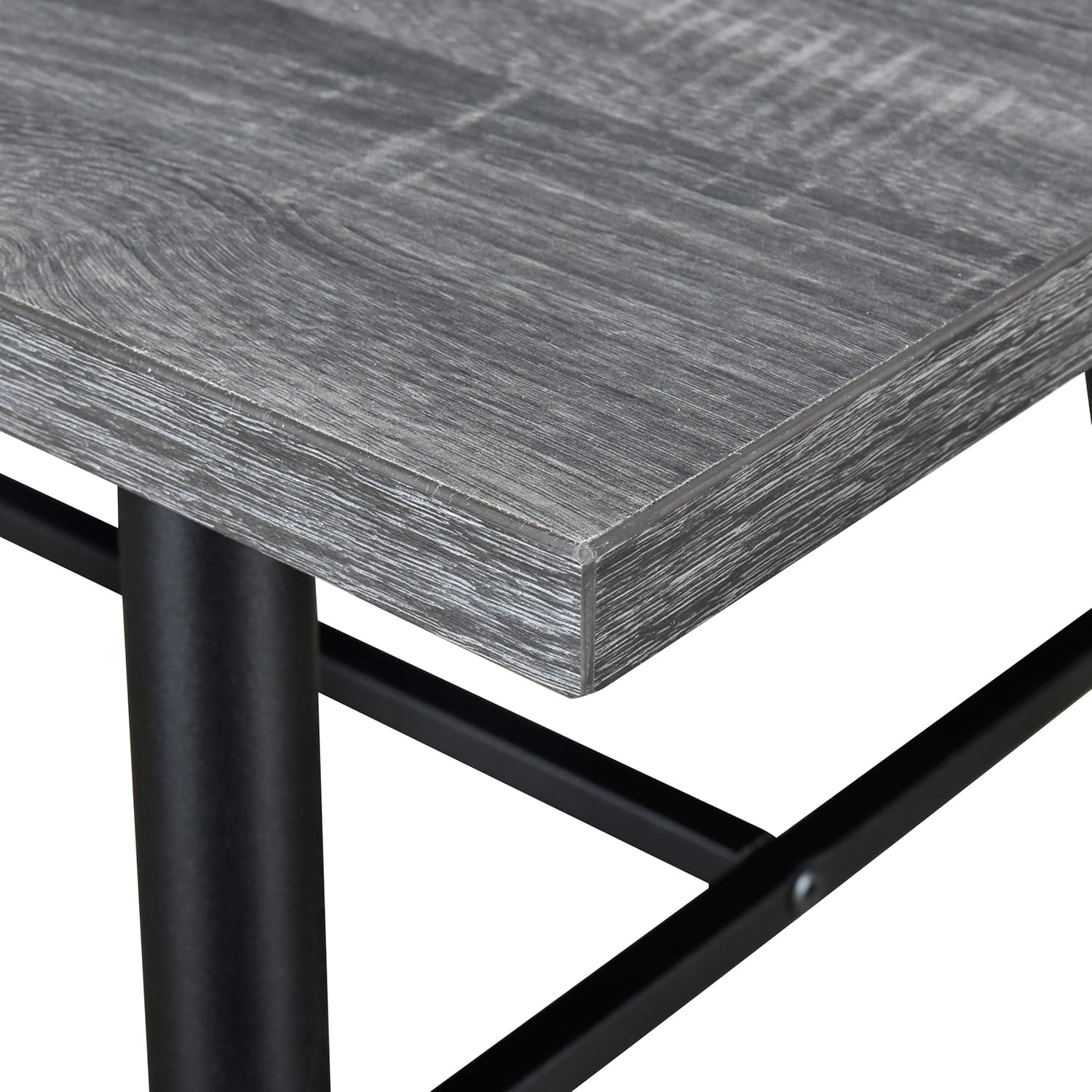 Christopher Knight Home Mid-Century Modern Coffee Table, Sonoma Gray Oak and Black