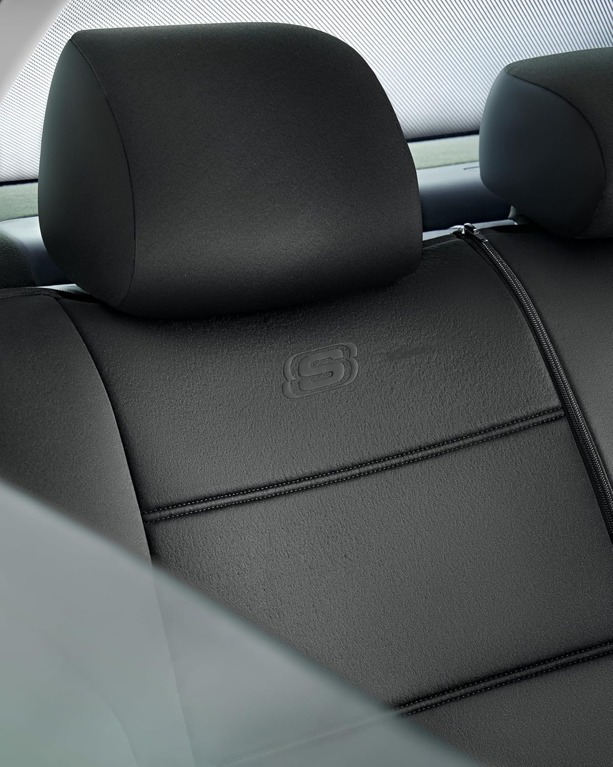 Skechers Fundas de asiento de automóvil de espuma viscoelástica, fundas de asiento de licra de alta calidad con espuma viscoelástica gruesa, fundas