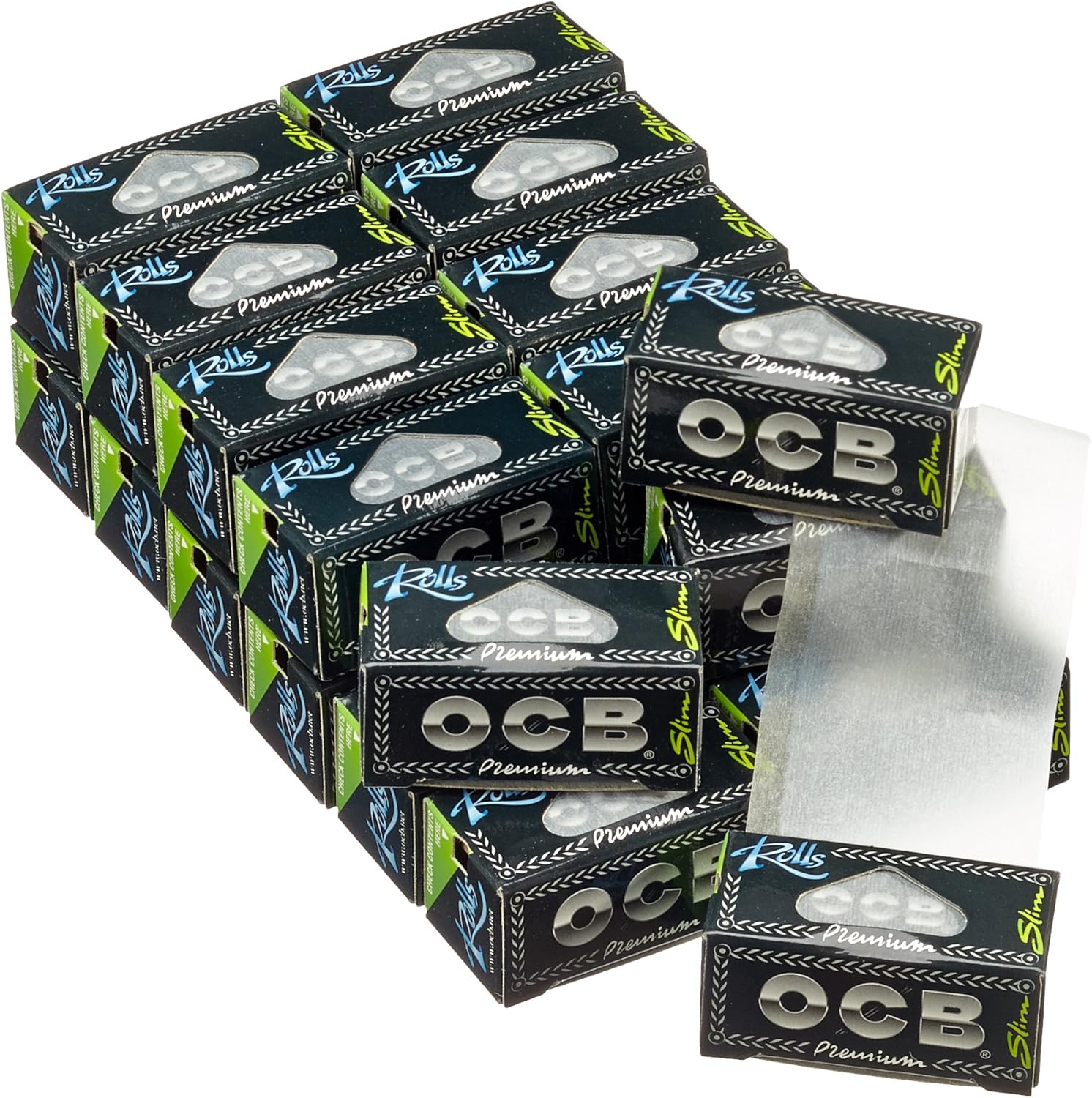 Ocb Premium 24 rollos delgados también conocidos como rasgaduras