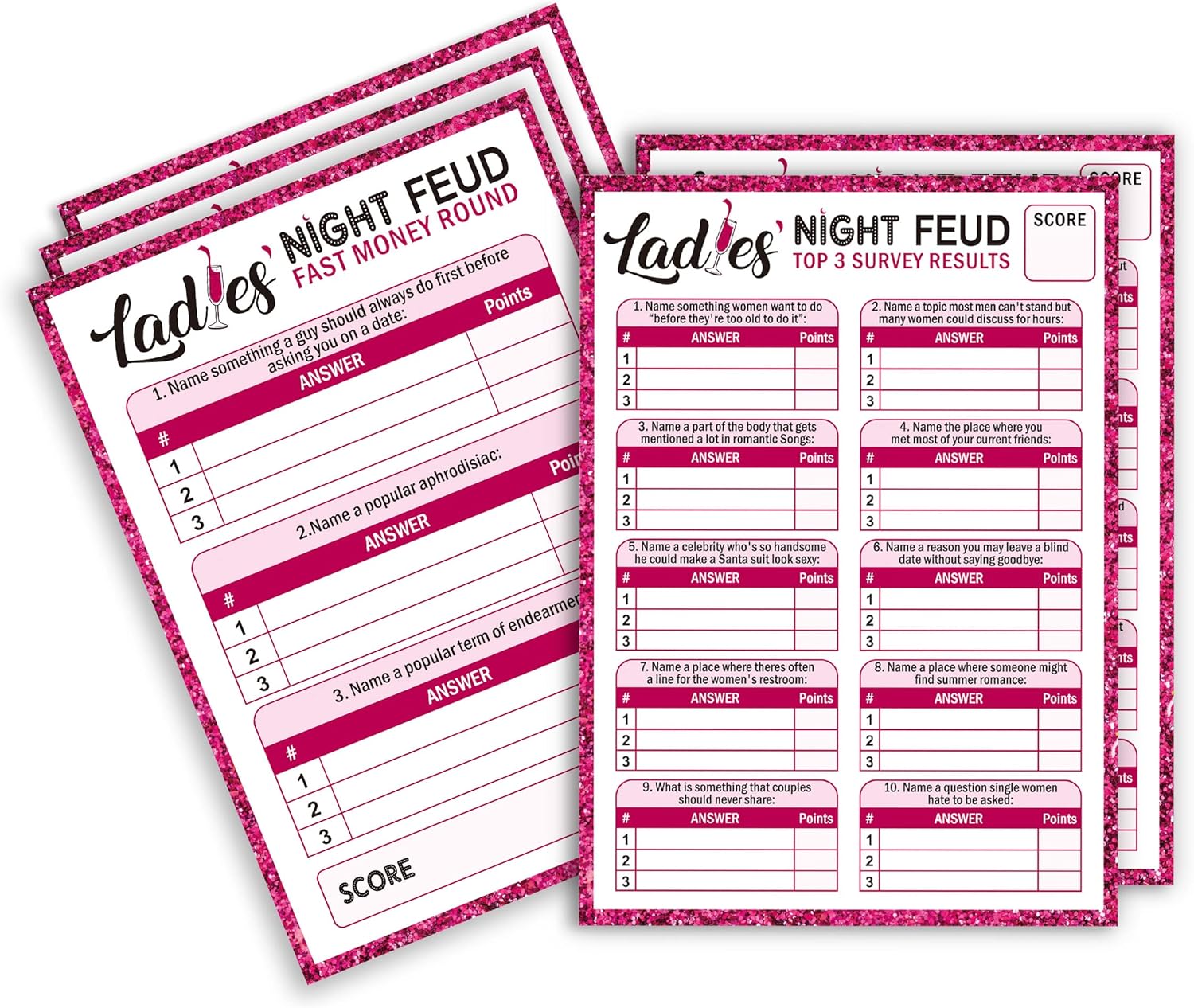 Juegos de peleas de fiesta nocturna para damas, juegos nocturnos para niñas, juegos nocturnos de damas, ideales para juegos de despedida de soltera
