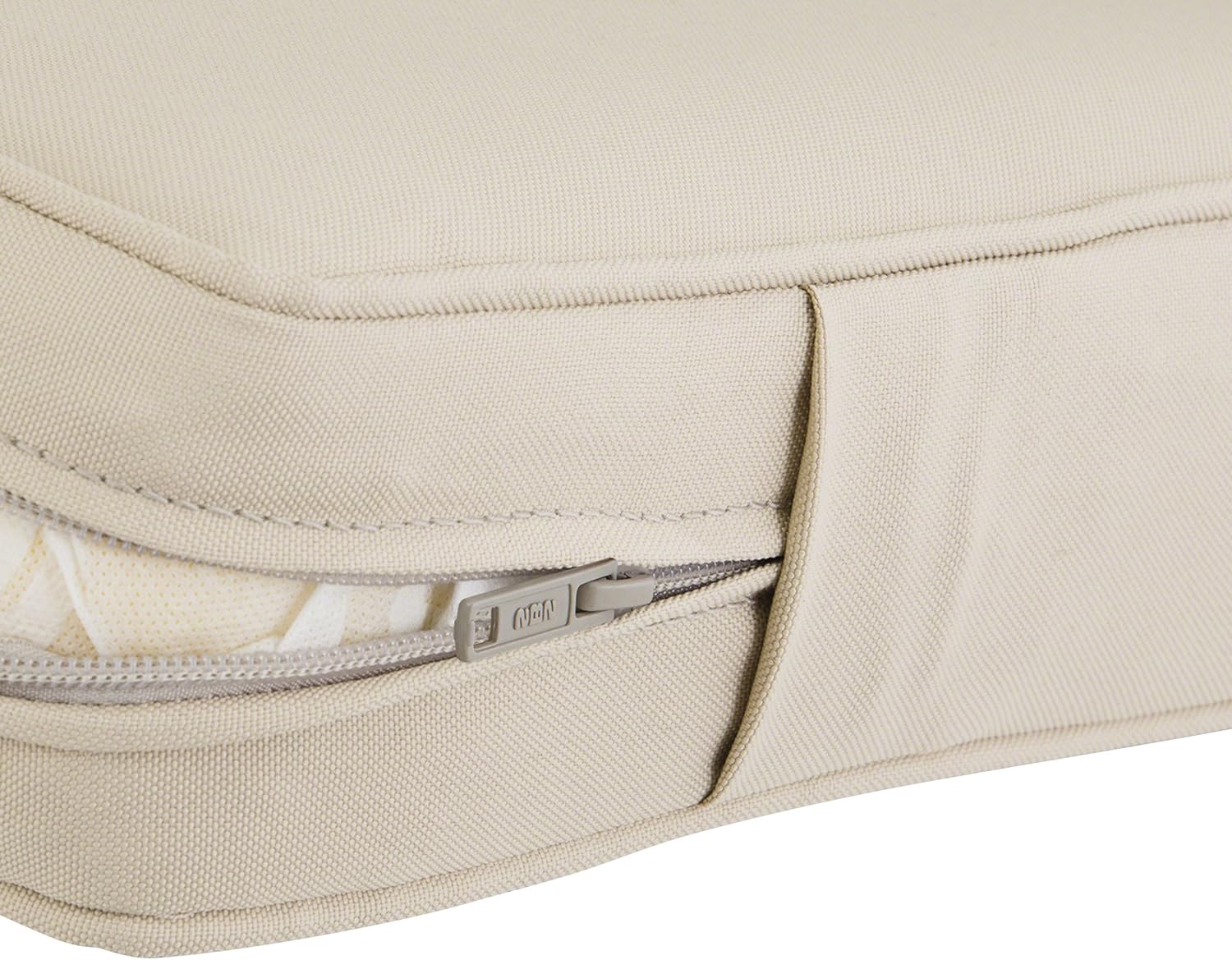 Classic Accessories, Montlake FadeSafe – Cojín de respaldo contorneado para banco o sofá de dos puestos de exteriores y patio, tela resistente al