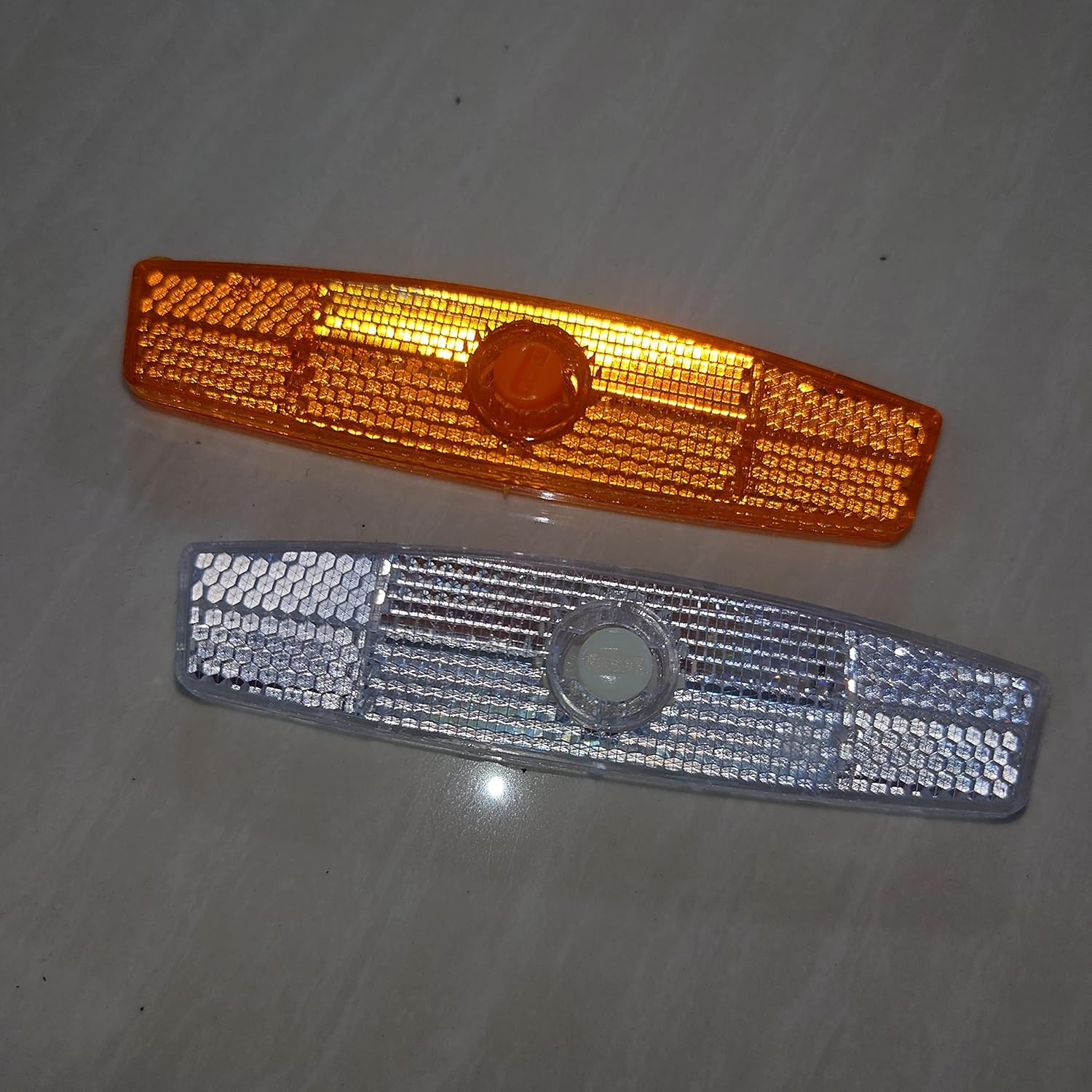 2 radios reflectantes de advertencia para ciclismo MTB, bicicleta de montaña, accesorios de bicicleta de carretera (4.5 pulgadas, amarillo)