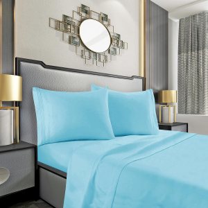 Mocassi Juego de sábanas Cali King, sábanas y fundas de almohada de lujo para hotel de 1800 Premier, ultra suave, transpirable y refrescante, Mocassi Juego de sábanas Cali King, sábanas y fundas de almohada de lujo para hotel de 1800 Premier, ultra suave, transpirable y refrescante,