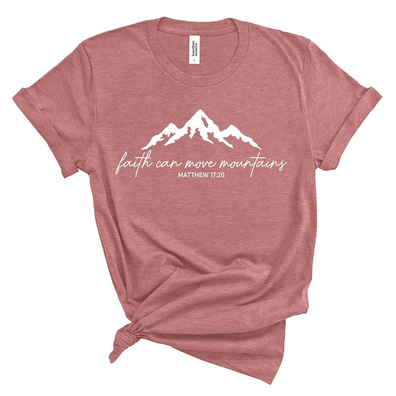 Faith Can Move Mountains Shirt, Religious Christian Gift, Vertical Cross Jesus Love and Grace Shirt, Faith Shirt, Gift For Her, Gift For Mom