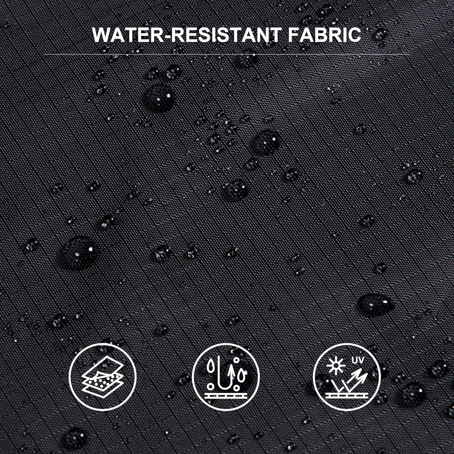 Funda de hamaca gruesa para soporte de hamaca de 12 pies, cubierta de hamaca impermeable 210D con asas y rejillas de ventilación, color negro