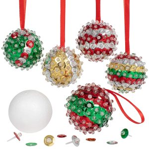 READY 2 LEARN – Crea tus propios adornos de lentejuelas – Juego de 6 – Manualidades de Navidad para niños – Decoraciones de árbol de Navidad – Todos READY 2 LEARN – Crea tus propios adornos de lentejuelas – Juego de 6 – Manualidades de Navidad para niños – Decoraciones de árbol de Navidad – Todos