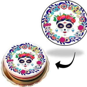 Catrinas mexicanas de Halloween, hojas comestibles para arte de gelatinatema del Día de MuertosSuministros comestibles para decoración de gelatinas Catrinas mexicanas de Halloween, hojas comestibles para arte de gelatinatema del Día de MuertosSuministros comestibles para decoración de gelatinas