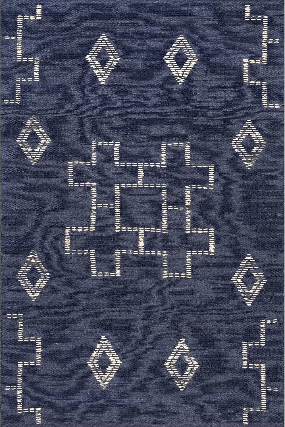 nuLOOM Jacki Alfombra bohemia de yute tejida a mano, 8 x 10 pies, color carbón