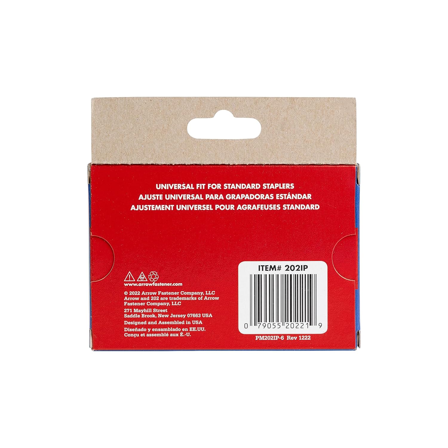 Arrow 202IP – Grapas estándar de 14 pulgadas de longitud, suministros de oficina de acero galvanizado para grapadoras de escritorio para negocios,