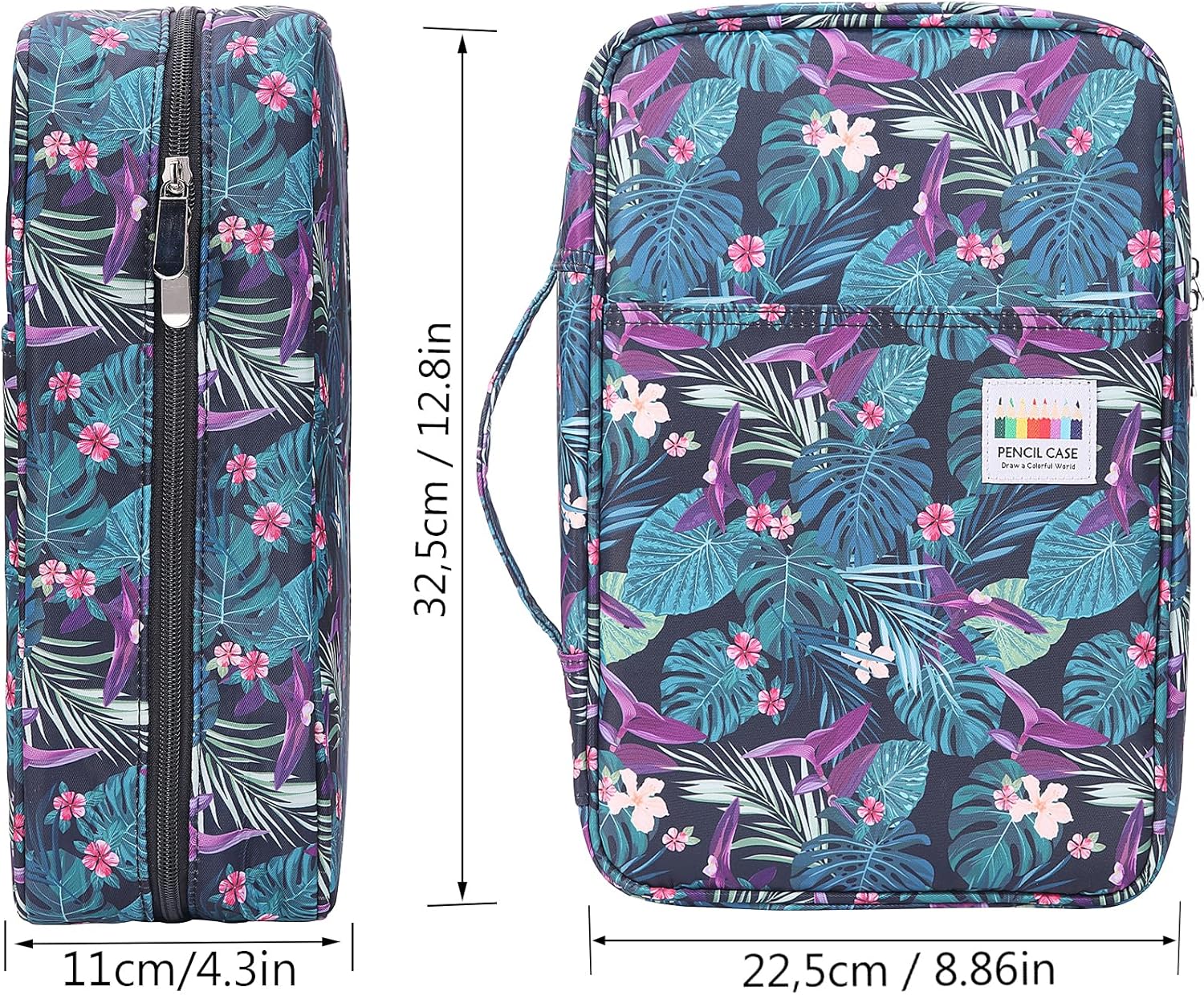 Estuche organizador de lápices de colores de gran capacidad, 304 ranuras, soporte para bolígrafos, bolsa de almacenamiento impermeable, bolsa de
