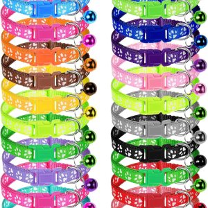 Mixweer 24 collares para cachorros pequeños, collares de identificación para cachorros recién nacidos, suministros para perros pequeños, gatos, Mixweer 24 collares para cachorros pequeños, collares de identificación para cachorros recién nacidos, suministros para perros pequeños, gatos,
