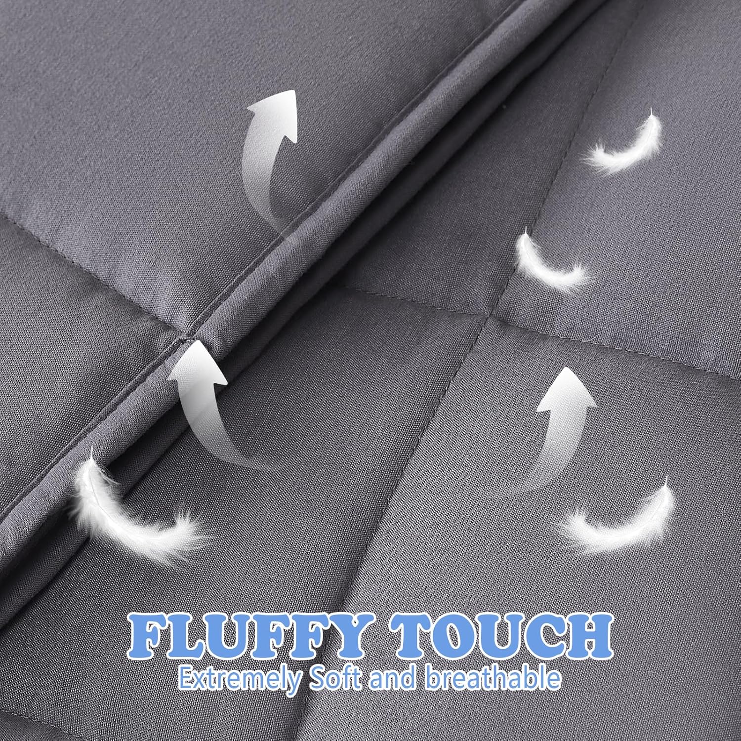 HOSUKKO Manta con peso de microfibra para niños, 10 libras, gris, 41 x 60 pulgadas