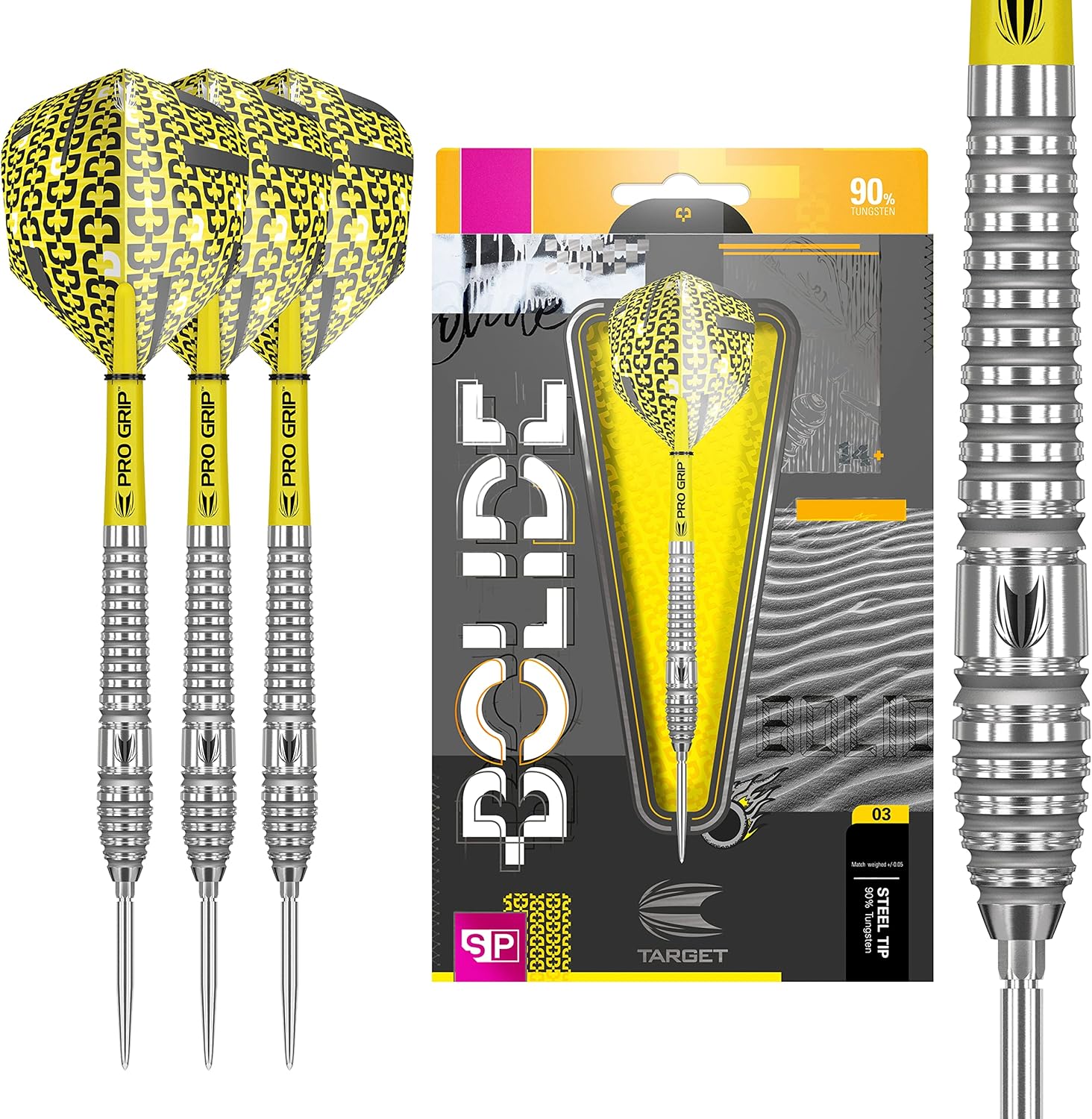 Target Darts Bolide – Juego de dardos de punta blanda de tungsteno