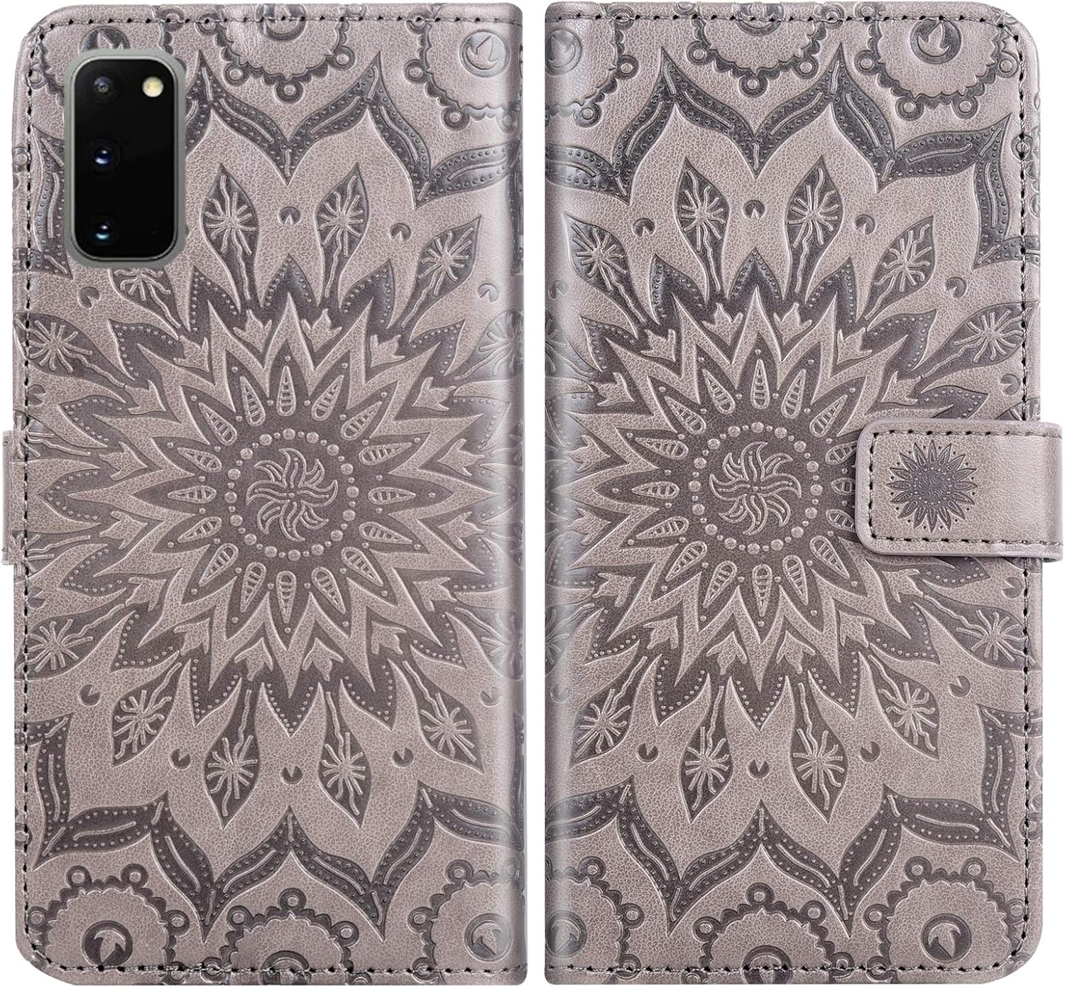 Asuwish Funda de teléfono para Samsung Galaxy S20 Glaxay S 20 5G UW 6.2 pulgadas cartera con protector de pantalla de vidrio templado, funda delgada
