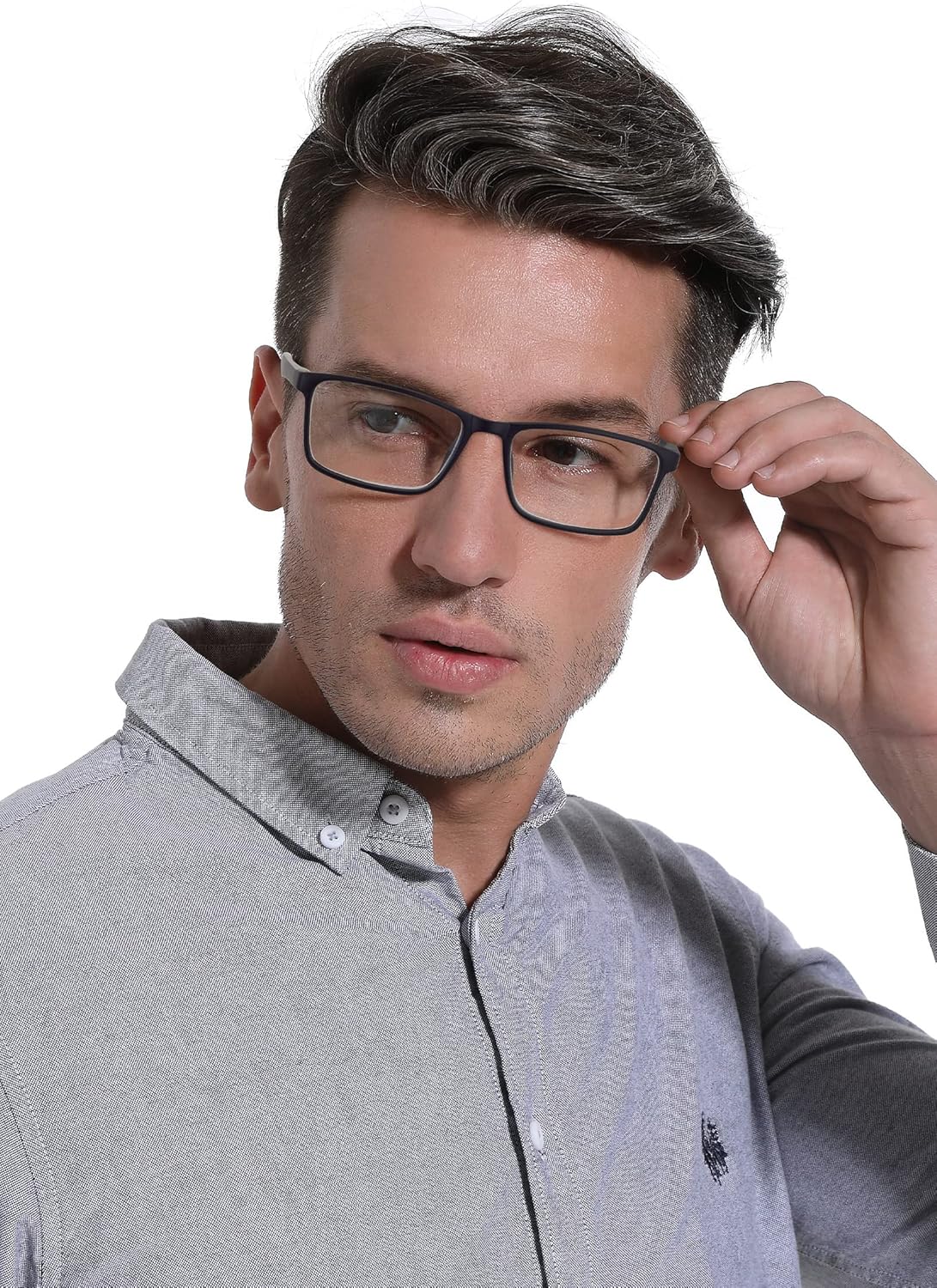 Muchos tipos de lentes de lectura para hombres y mujeres, lector de bisagra de resorte, bloqueo de luz azul o lente transparente para S___