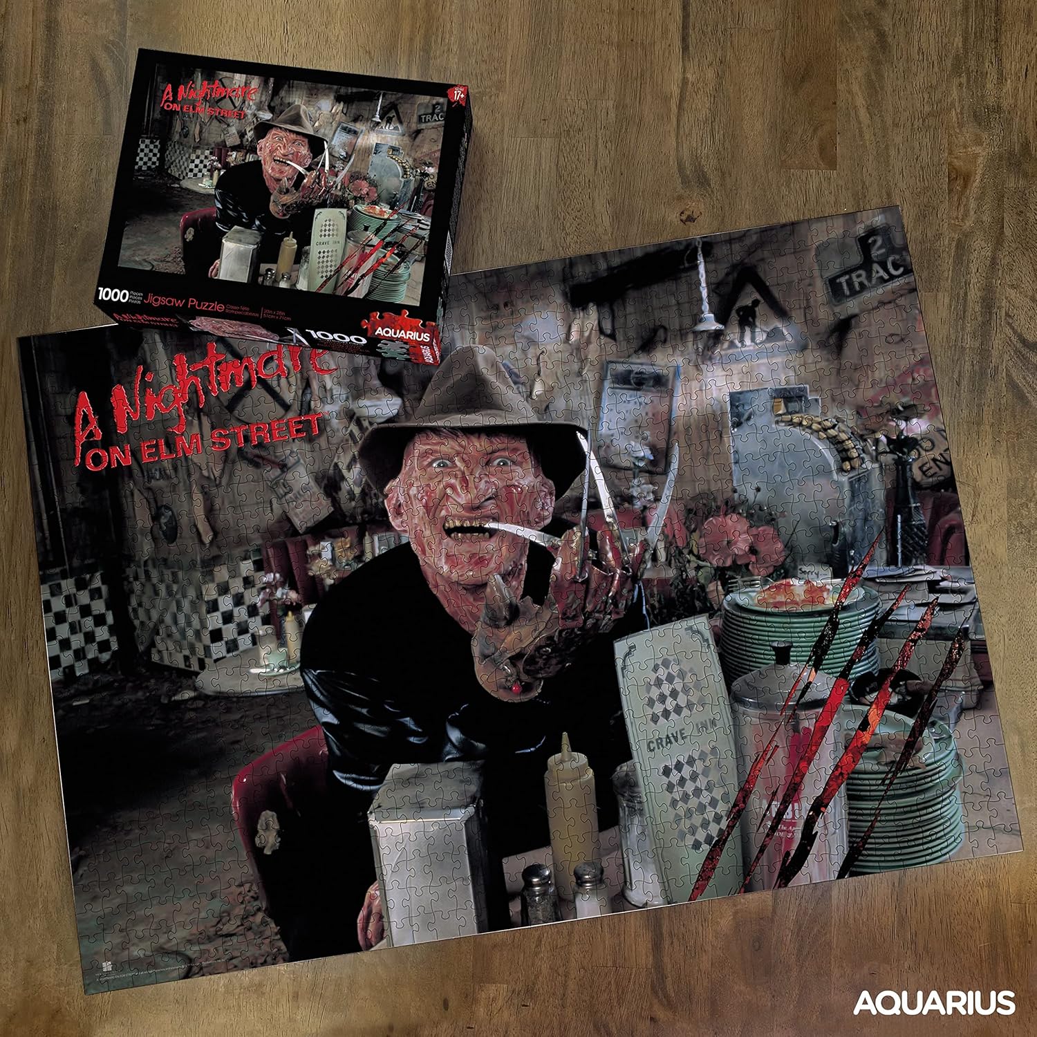 AQUARIUS A Nightmare On Elm Street – Rompecabezas de 1000 piezas, sin deslumbramiento, ajuste de precisión, mercancía y coleccionables con licencia