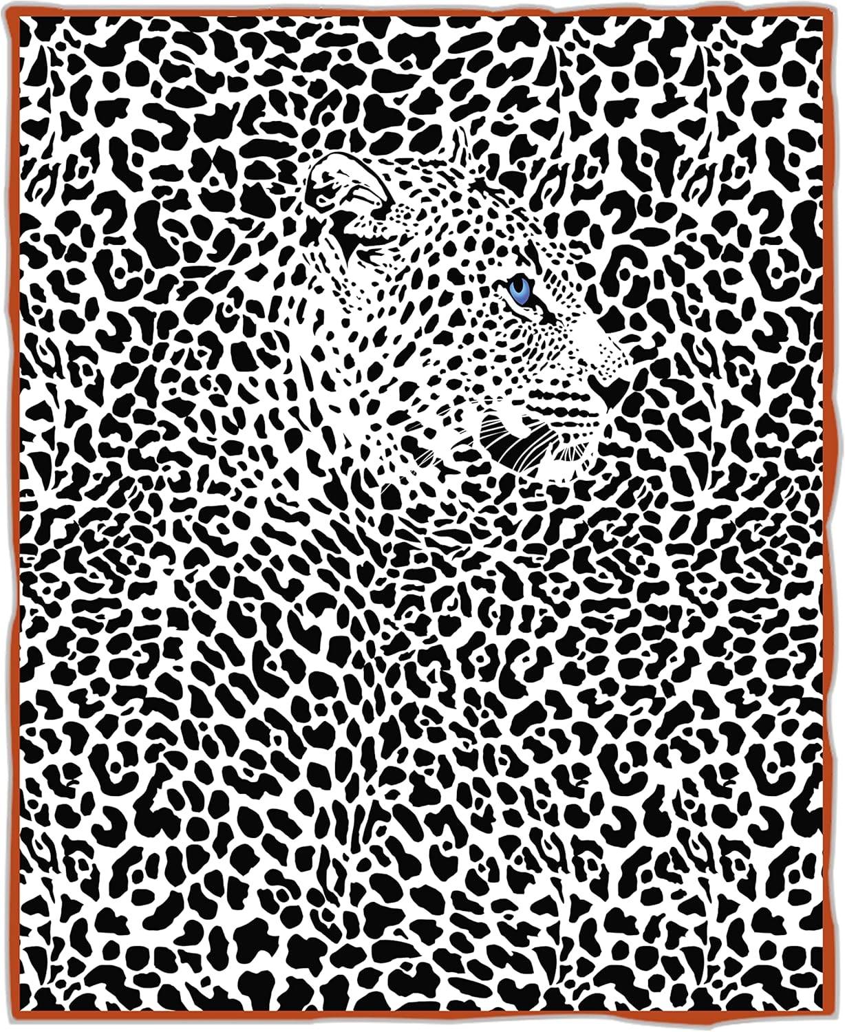 Manta de forro polar con estampado de guepardo, 330GSM, 60 x 80 pulgadas, mullida, cómoda, súper suave, con estampado de guepardo, regalo para