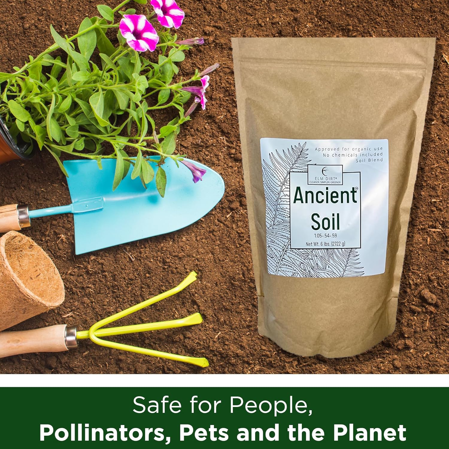 Elm Dirt Suelo antiguo prémium para todas las plantas, suelo orgánico para plantas de exterior y suelo de plantas de interior, suelo de jardín para