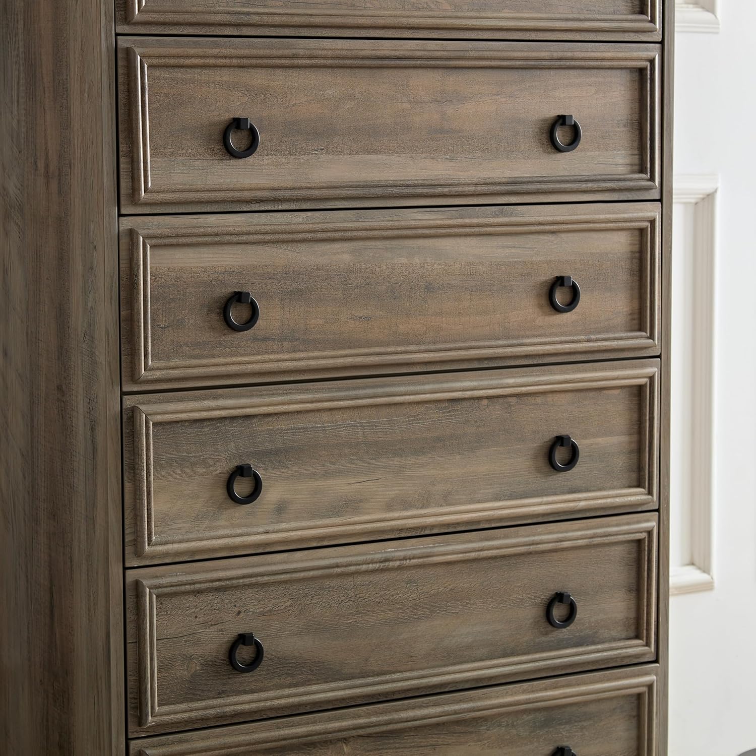 Henf Cómoda moderna de 6 cajones para dormitorio, cómoda alta de madera, organizadores de armario y almacenamiento de ropa, unidad organizadora de