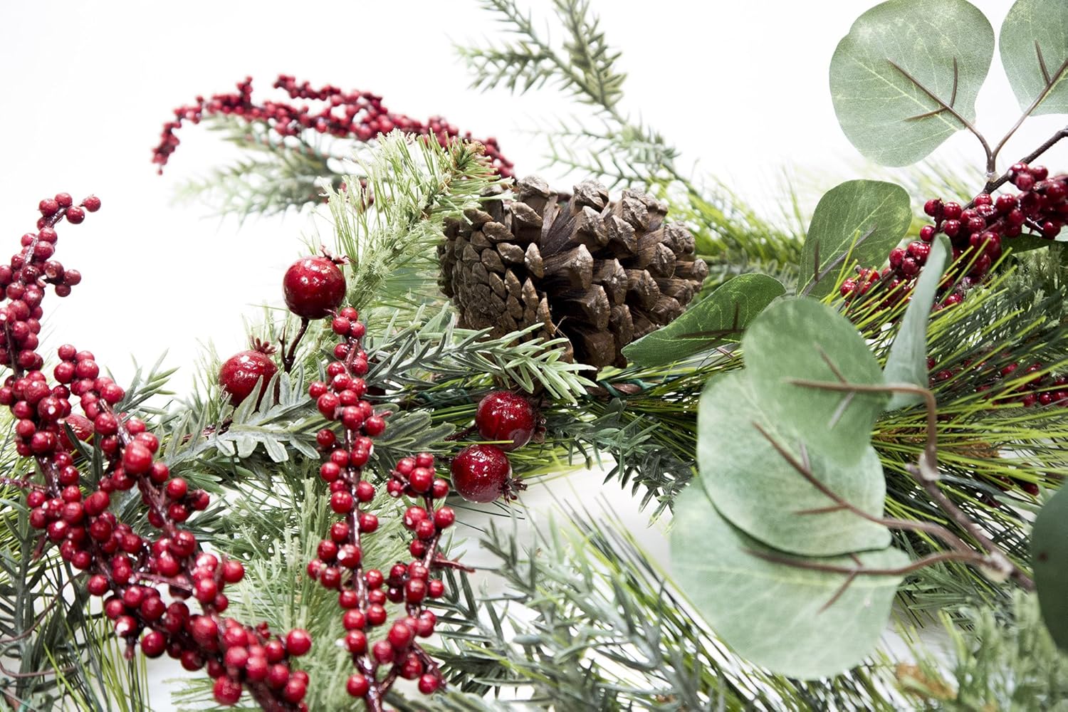 CraftMore Brighton Pine – Guirnalda de Navidad de 72 pulgadas