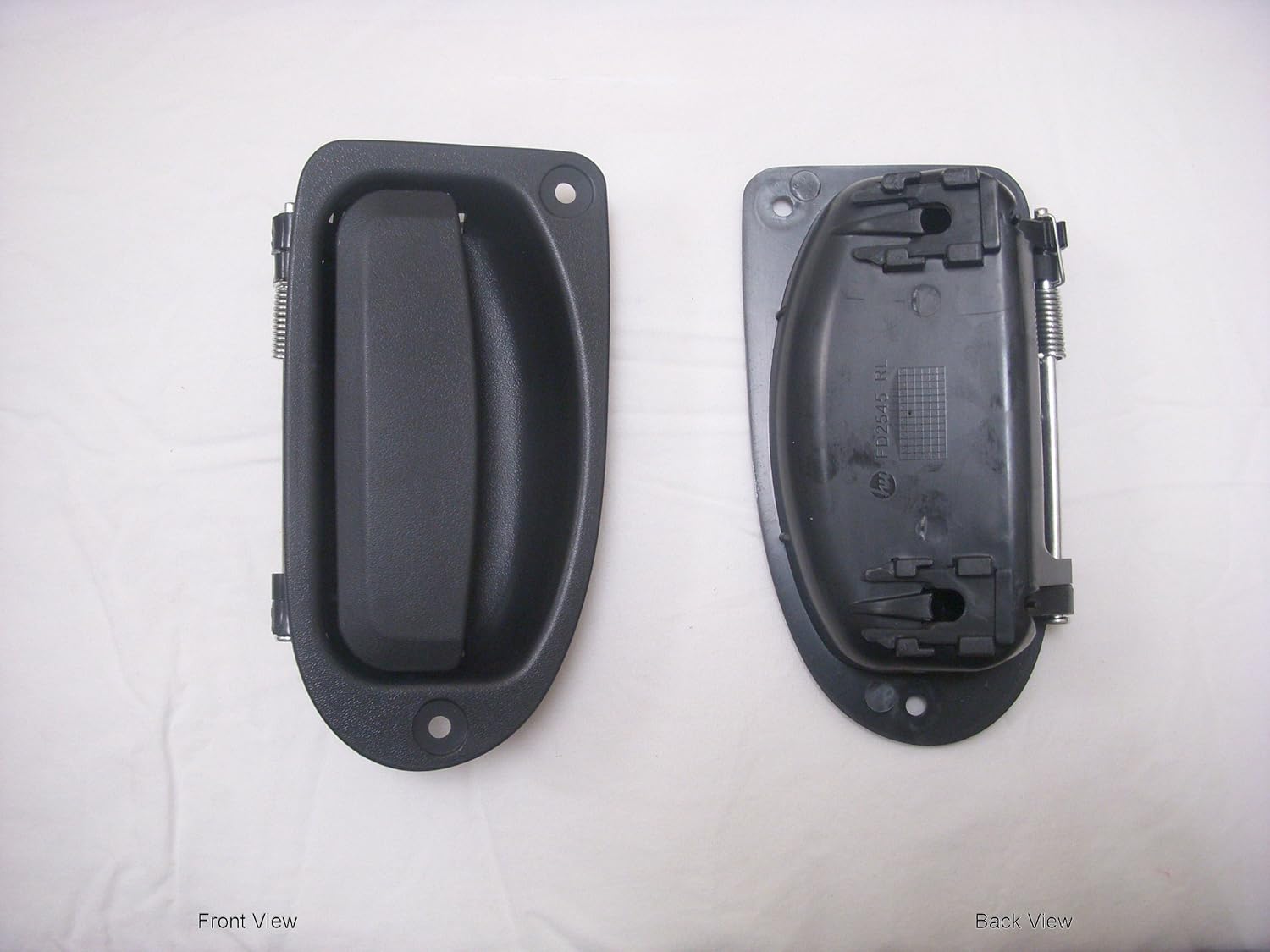 PT Auto Warehouse FO-2545A-RL – Manija interior interior de la puerta, color negro – lado del conductor trasero