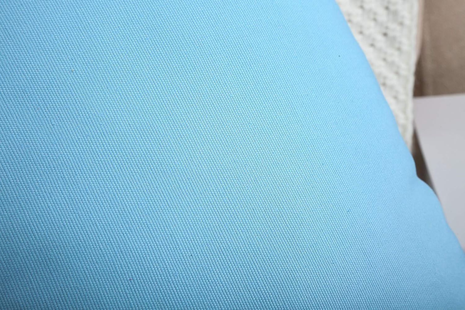 TangDepot – Funda de almohada hecha a mano 100% lona de algodón, Azul (Sky Blue)