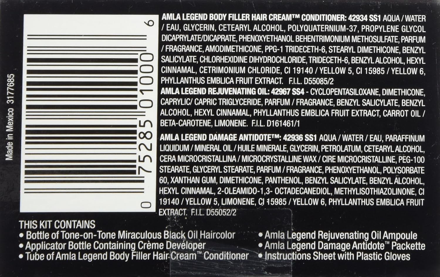 Optimum Care Amla Legend Miraculous Oil – Tinte para el cabello, color marrón oscuro natural