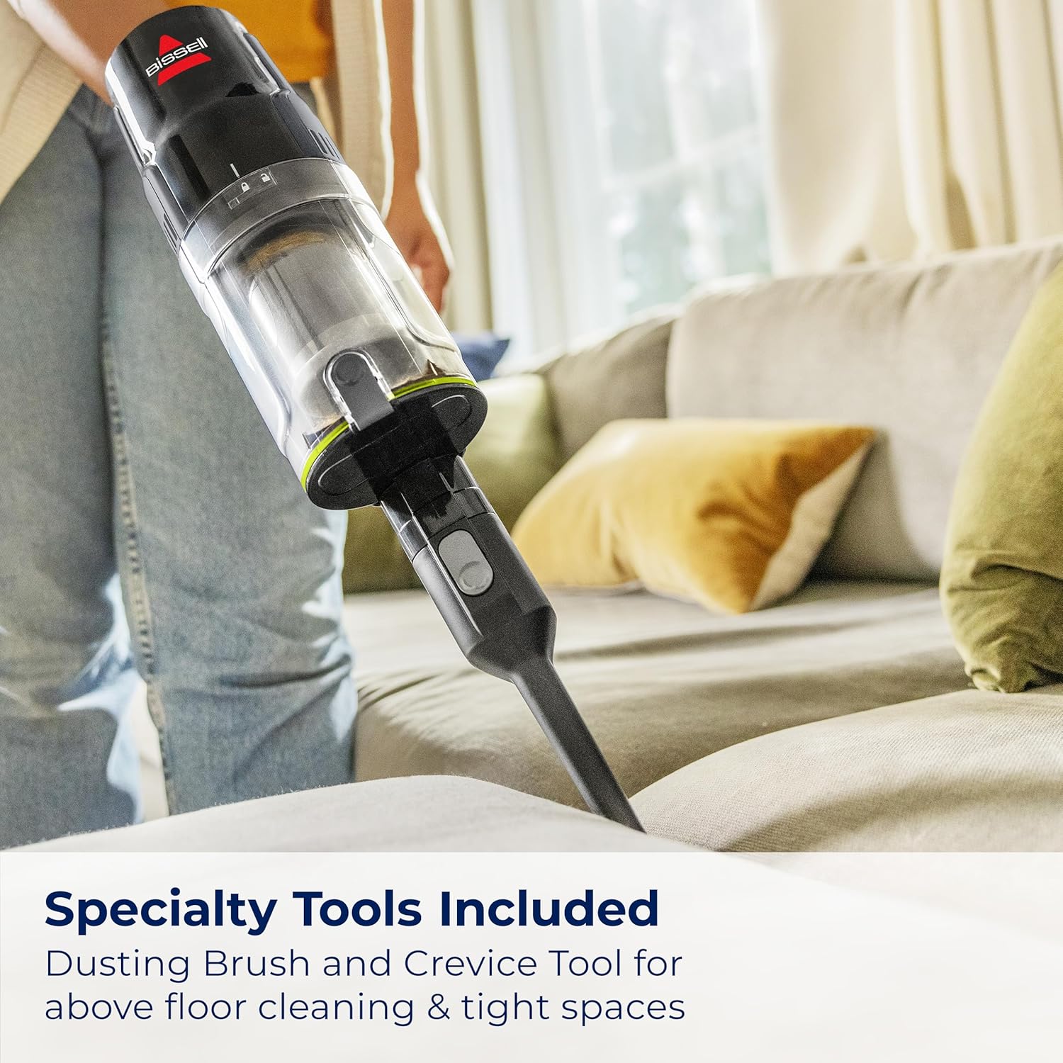 BISSELL CleanView XR Pet – Aspiradora inalámbrica ligera de 300 W con batería extraíble, tiempo de funcionamiento de 40 minutos, cepillo de limpieza