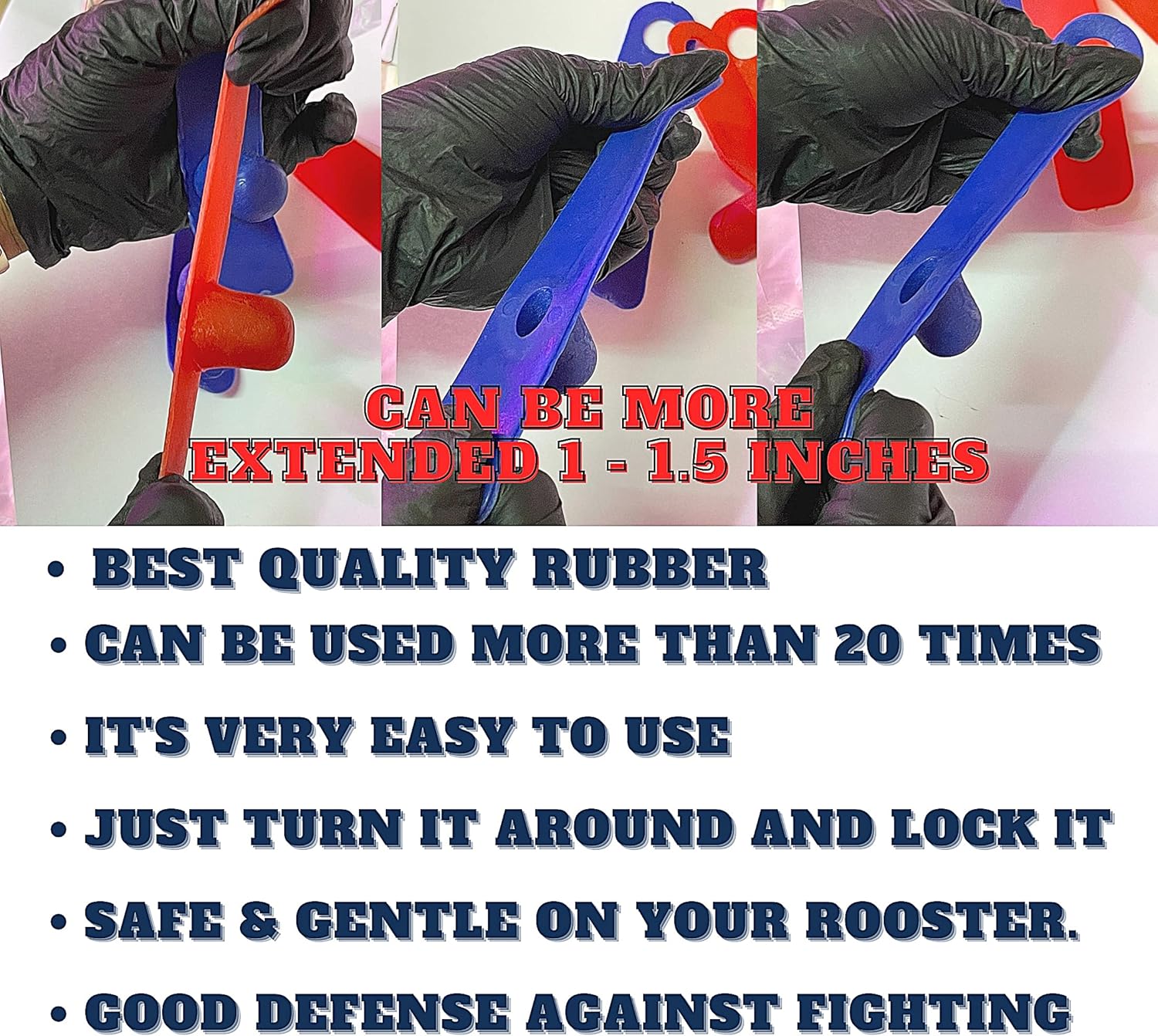 R1 Rooster Booster Protection Fighting Rooster Gamefowl – Guante protector de pollo, botas de seguridad para aves de corral para aves de corral,