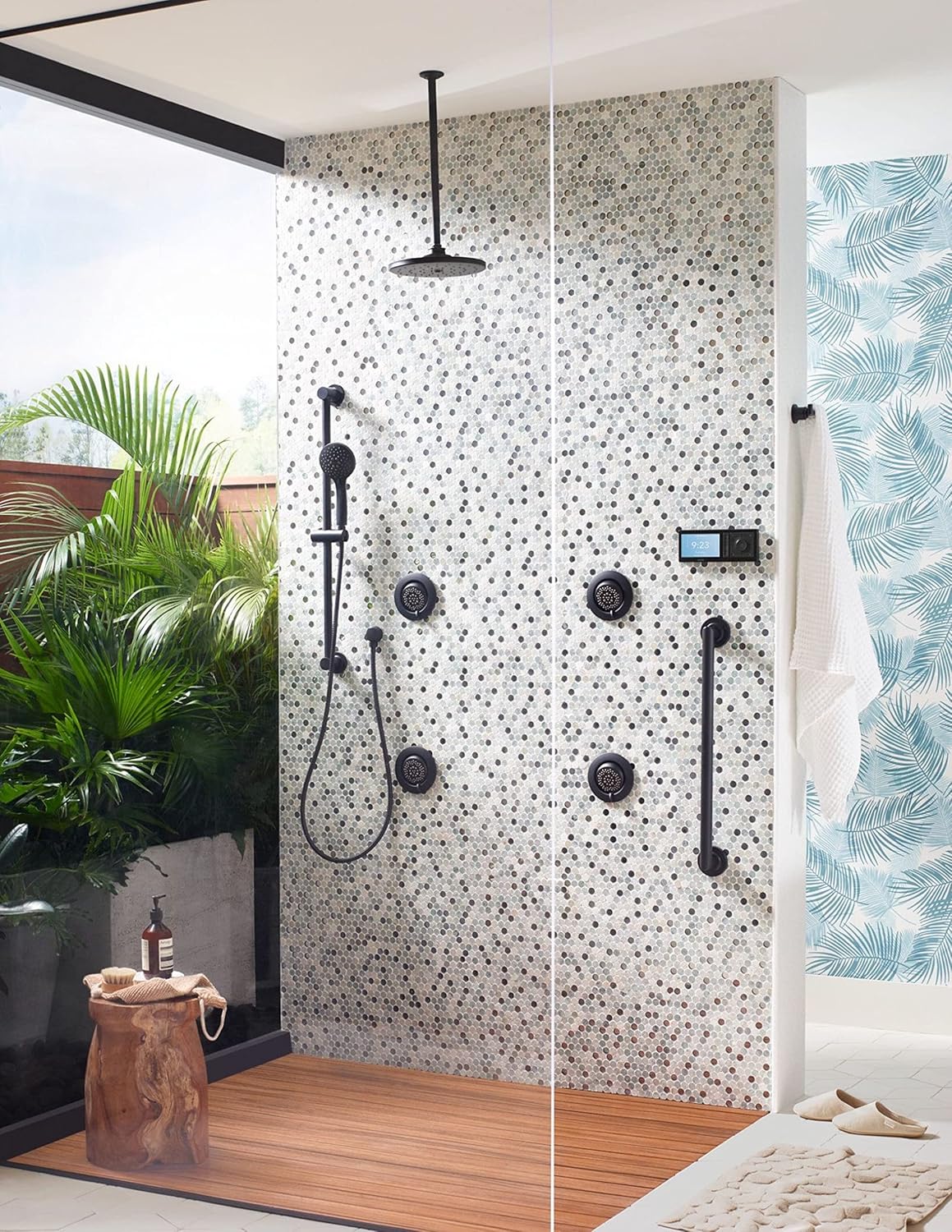Moen YG0824BL Arris barra de agarre de 24pulgadas con diseño moderno, color negro mate