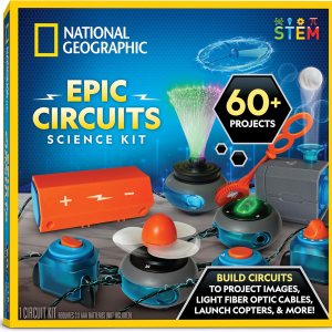 National Geographic – Kit de circuito electrónico para niños con 60 proyectos de circuito eléctrico, juguete STEM de circuito eléctrico, proyectos National Geographic – Kit de circuito electrónico para niños con 60 proyectos de circuito eléctrico, juguete STEM de circuito eléctrico, proyectos