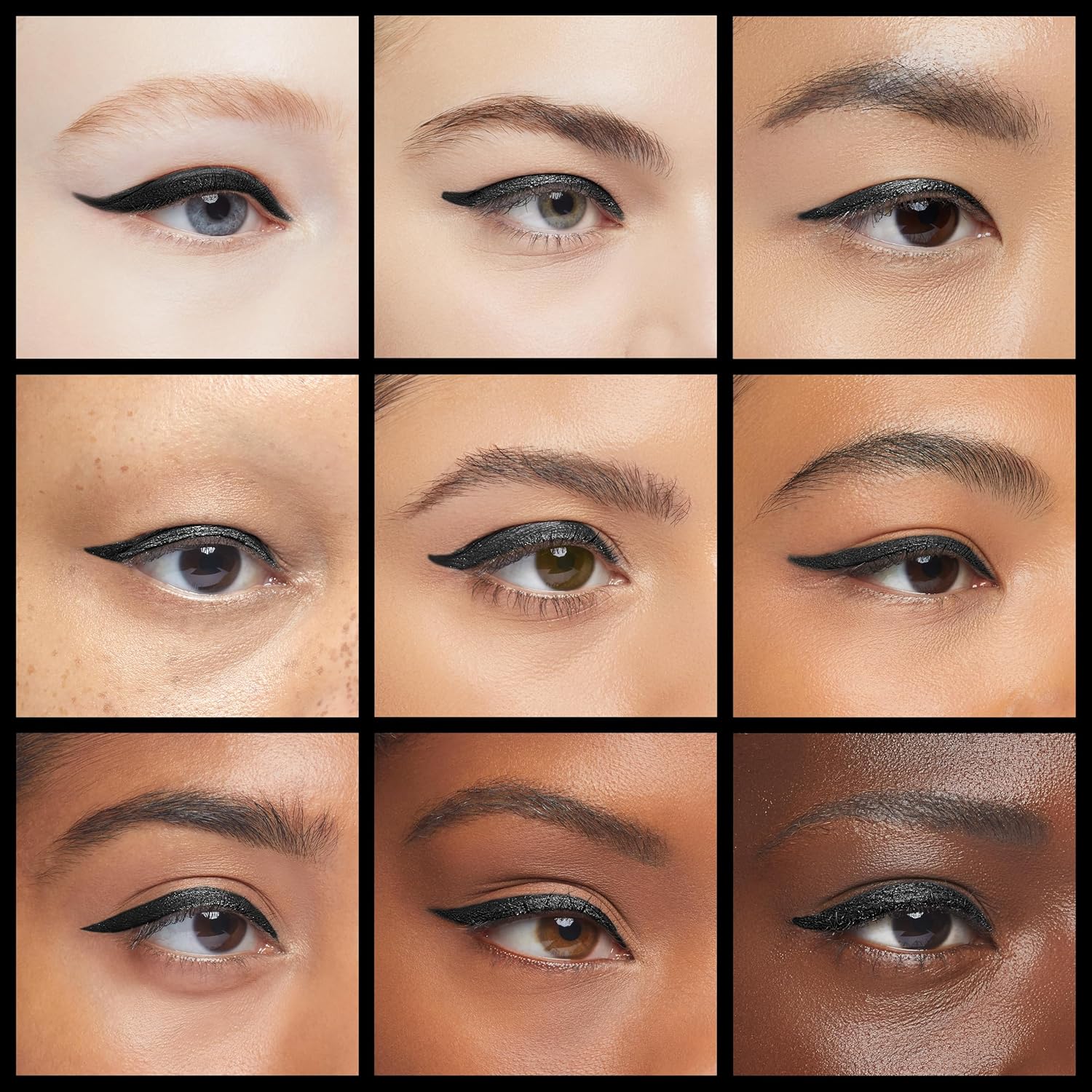 Kaely Lápiz delineador de ojos de gel negro, lápiz delineador de ojos impermeable mate, lápices de lápices de ojos, delineador de ojos de gato,