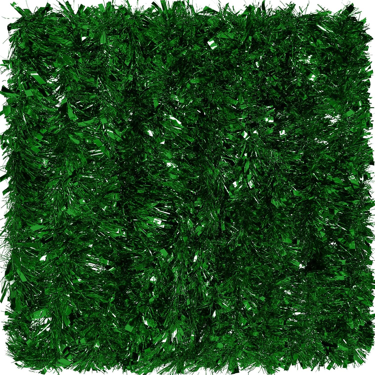 Guirnalda de oropel de Navidad de 39.4 pies, guirnalda metálica con torsión, guirnalda colgante brillante para árbol de Navidad, suministros de