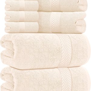 Oakias Juego de toallas de sal marina de 8 piezas, 21.16 ozm, 2 toallas de baño, 2 toallas de mano y 4 toallas faciales, juego de toallas de baño Oakias Juego de toallas de sal marina de 8 piezas, 21.16 ozm, 2 toallas de baño, 2 toallas de mano y 4 toallas faciales, juego de toallas de baño