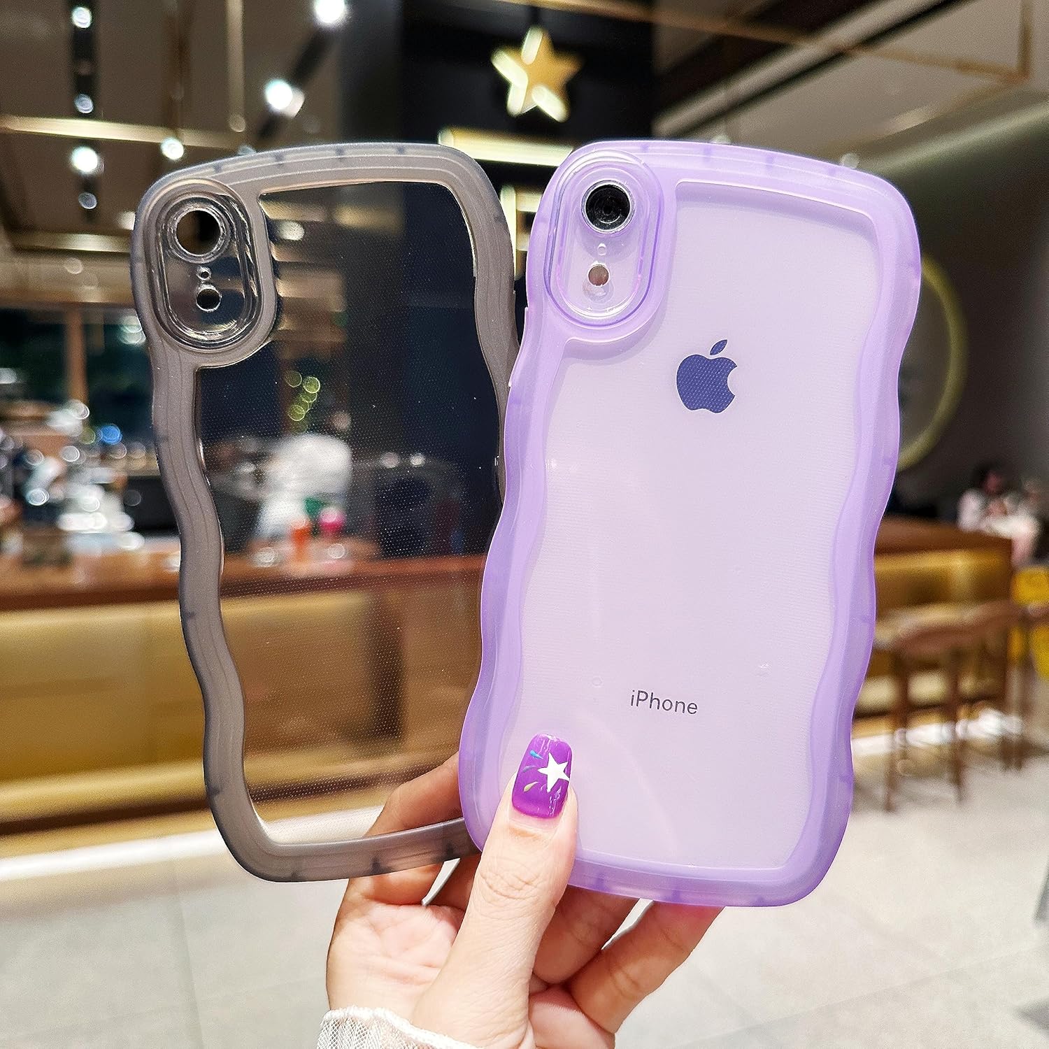XIQI Funda compatible con iPhone XR de 6.1 pulgadas, linda funda protectora de silicona suave a prueba de golpes para mujeres y niñas,
