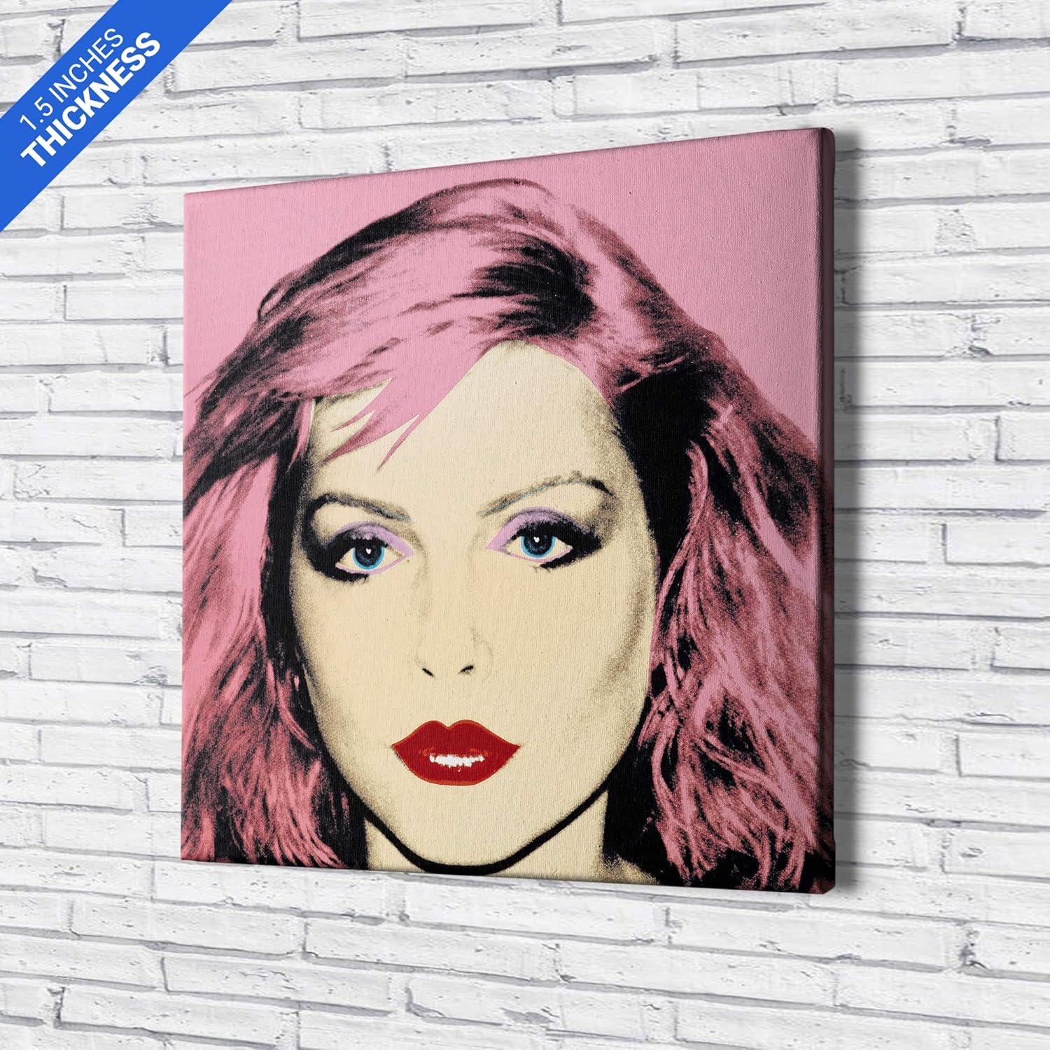 Andy Warhol- Debbie Harry – Pop Art – Blondie – Canvas Art Wall Art Home Decor – Various Sizes (12in x 12in Gallery Wrapped)