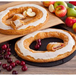 Par de Kringle Danés – Cereza y Manzana Par de Kringle Danés – Cereza y Manzana
