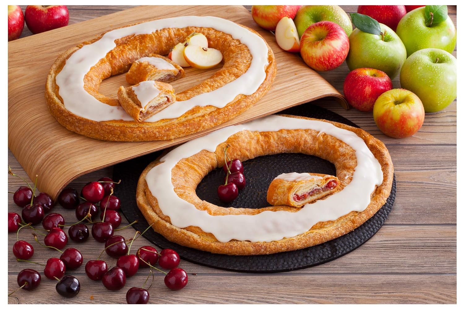 Par de Kringle Danés – Cereza y Manzana