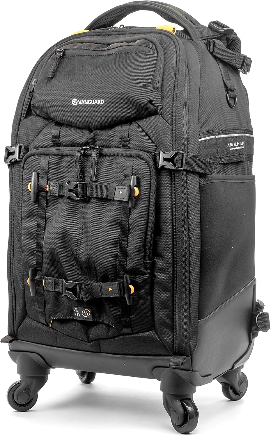 VANGUARD ALTA Fly 58T – Mochila para cámara DSLR, giratoriacarretilla de 4 ruedas, gris, tamaño completo