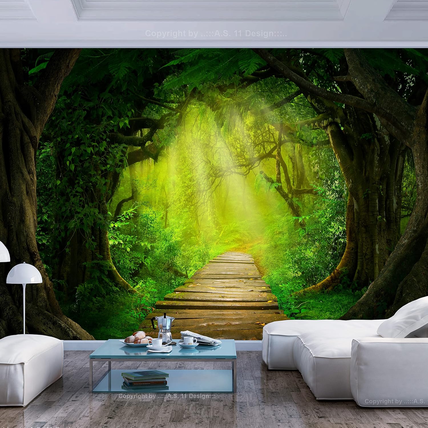 artgeist Mural de pared premium Puente de paisaje 177 x 124 pulgadas, papel tapiz fotográfico no tejido, impresión artística, mural de pared de