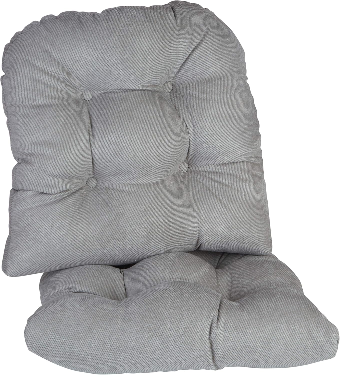 Klear Vu Gripper Overstuffed – Cojines universales antideslizantes para silla de comedor para decoración de cocina o uso de oficina, almohadilla de