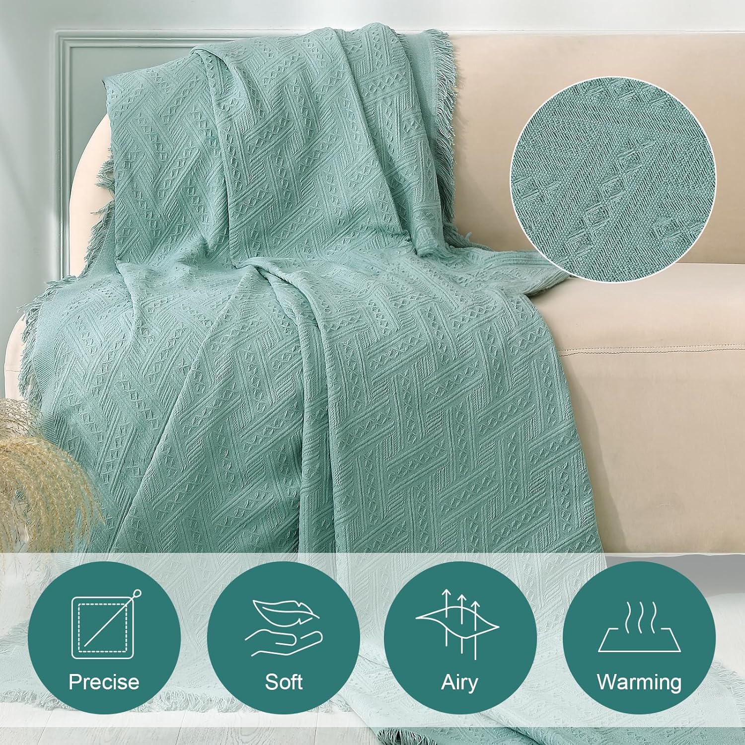 HAPPYMOON Fundas de sofá modular para sala de estar, fundas de sofá para sofá de 2 cojines, fundas de sofá, fundas de sofá jacquard geométrico para