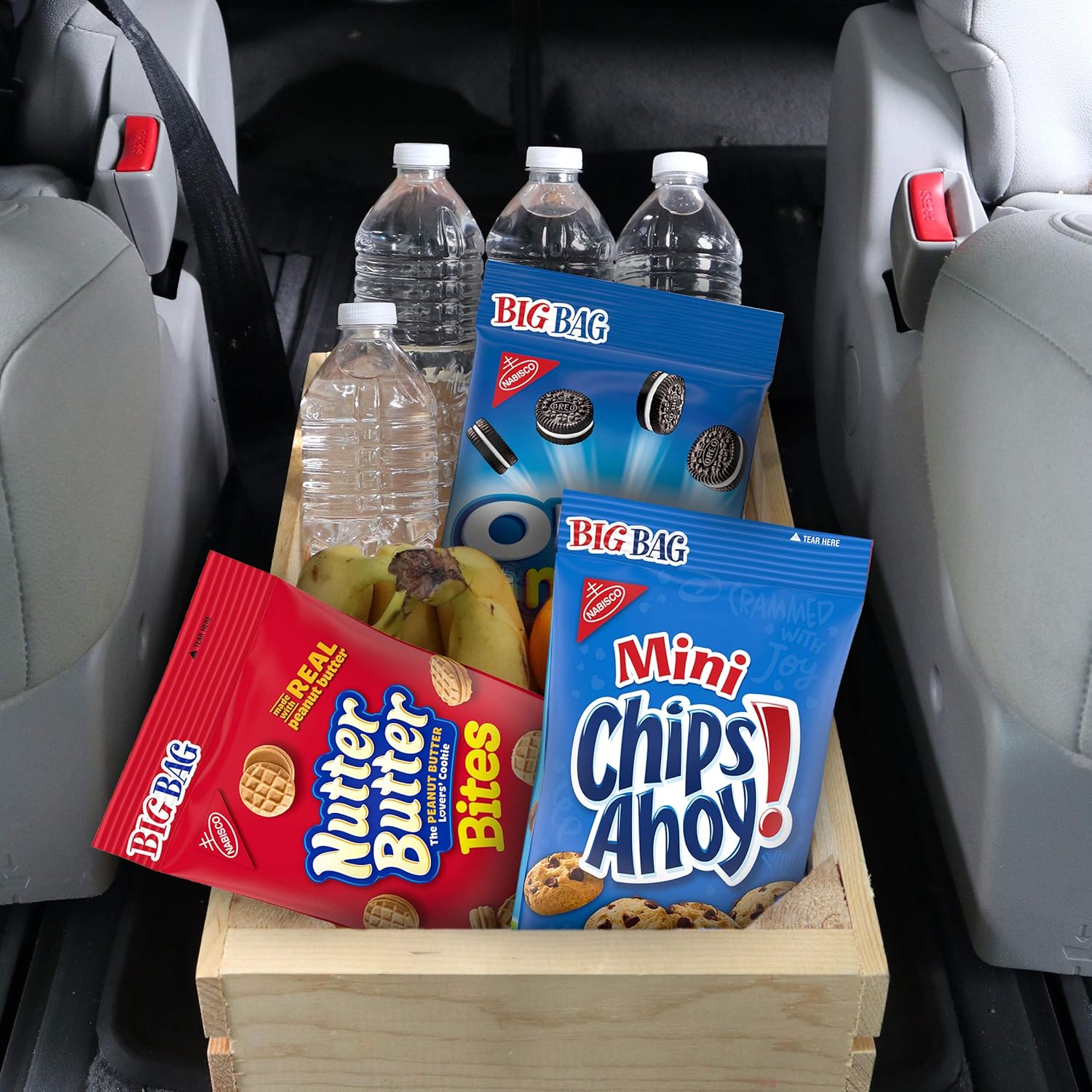CHIPS AHOY! Mini galletas con chispas de chocolate originales, 12 bolsas grandes de 3 onzas