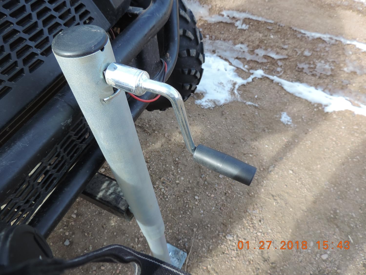 El gato de elevación rápida ATV UTV aumenta a 36 pulgadas, pesa solo 18 libras. Capacidad de 2,000 libras U-5000