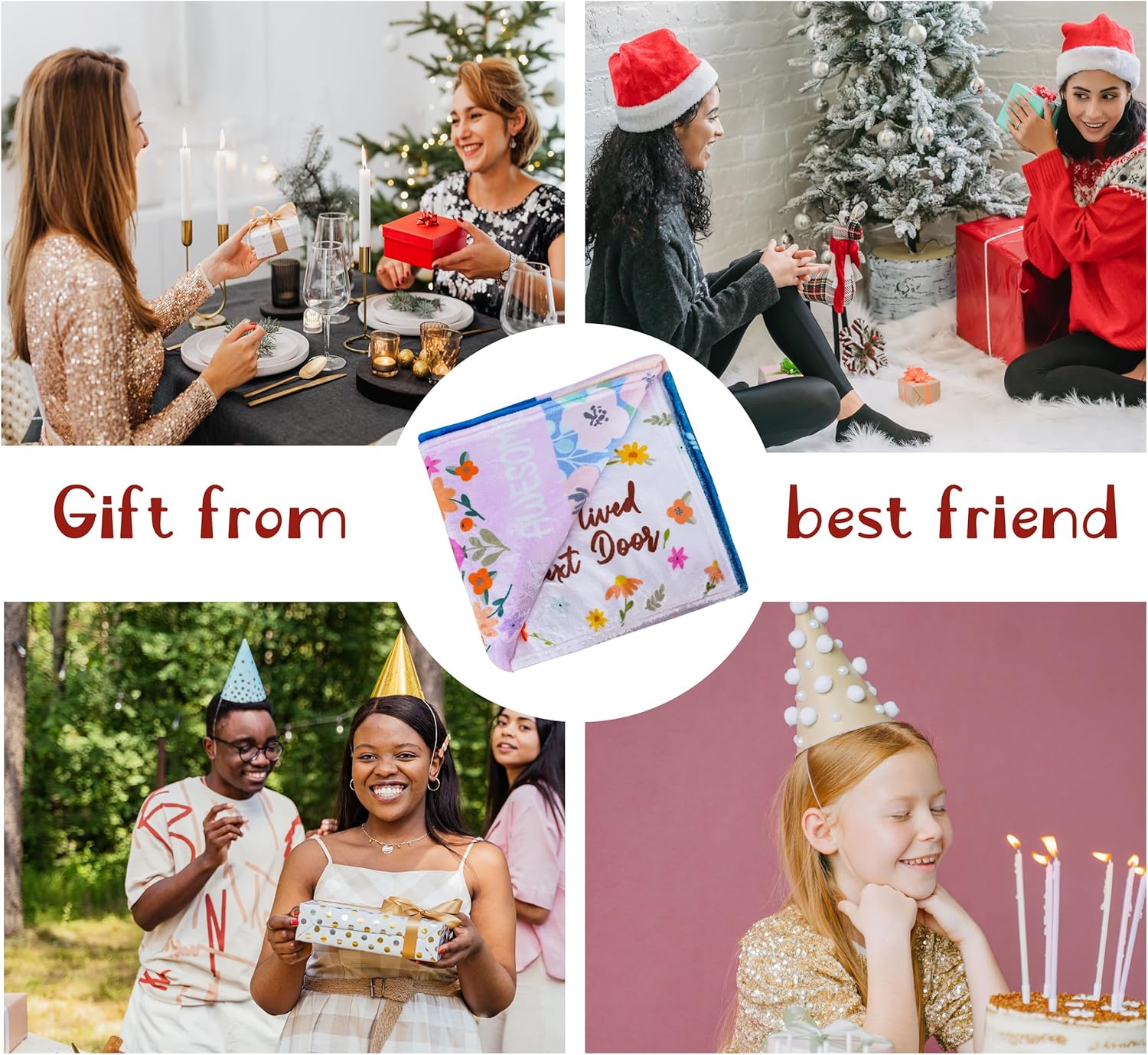 Manta para mejor amiga, manta de amigos para regalos de mejor amiga, regalos de cumpleaños para mejores amigas, manta de amistad única para mejores