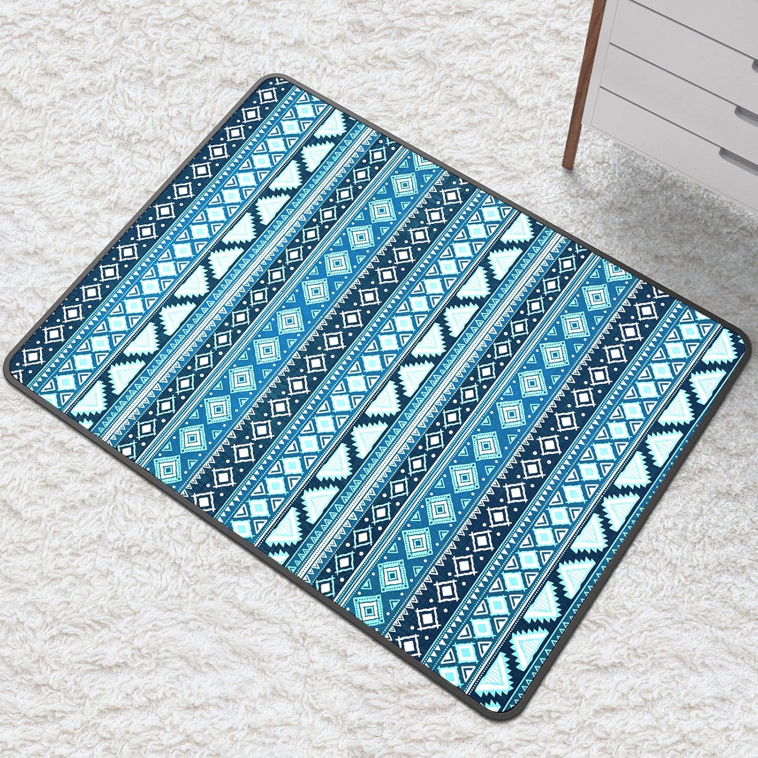 Tapete resistente para silla de oficina para alfombras y suelos de madera dura, 48 x 36 pulgadas, tapete de piso de alta calidad, tapete para silla
